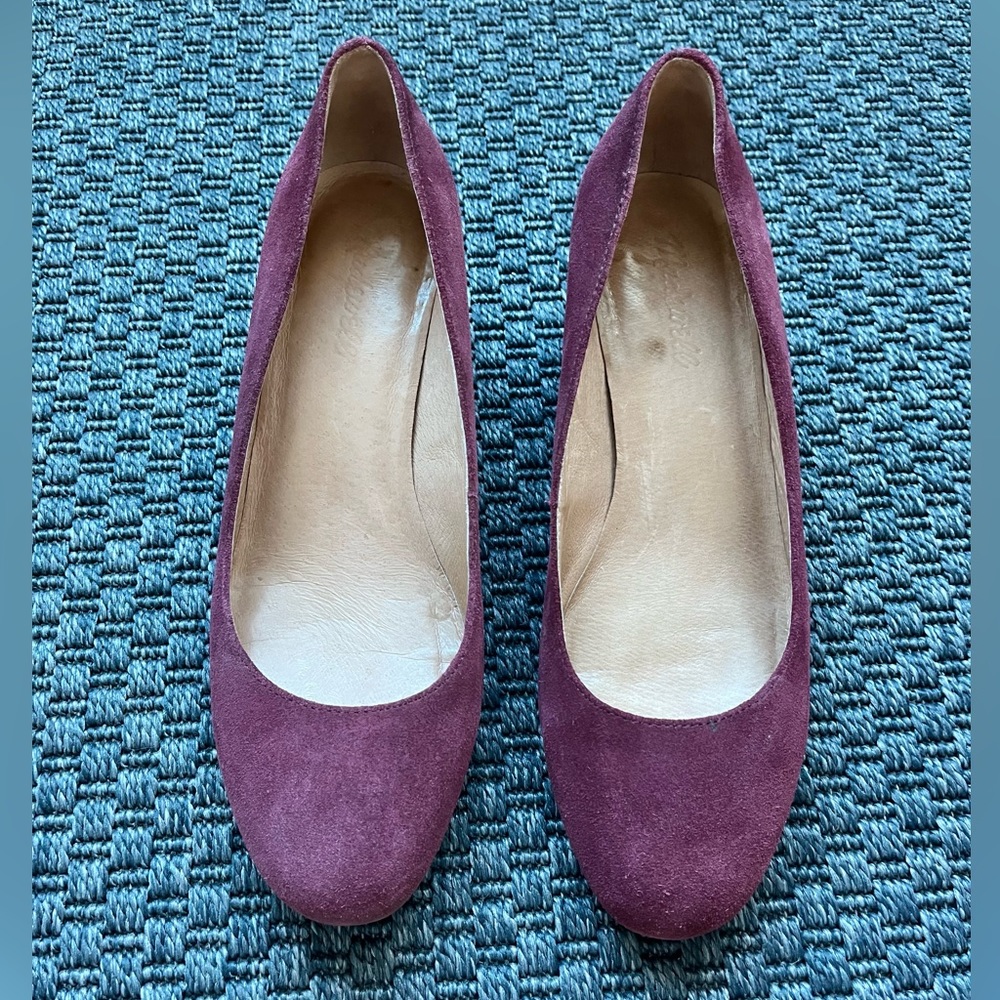Madewell Ella pumps in Maroon suede